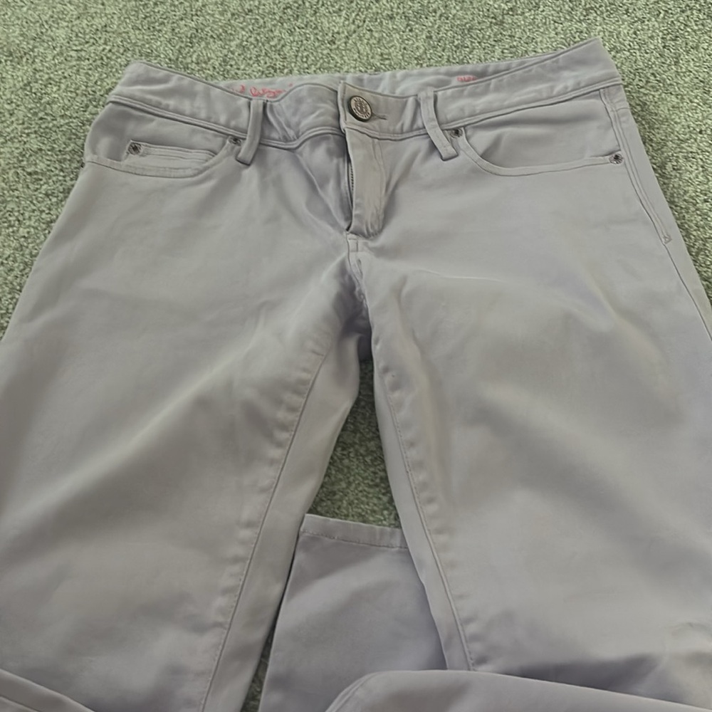 Lilly Pulitzer Lavender Skinny Pants - Picture 3 of 3